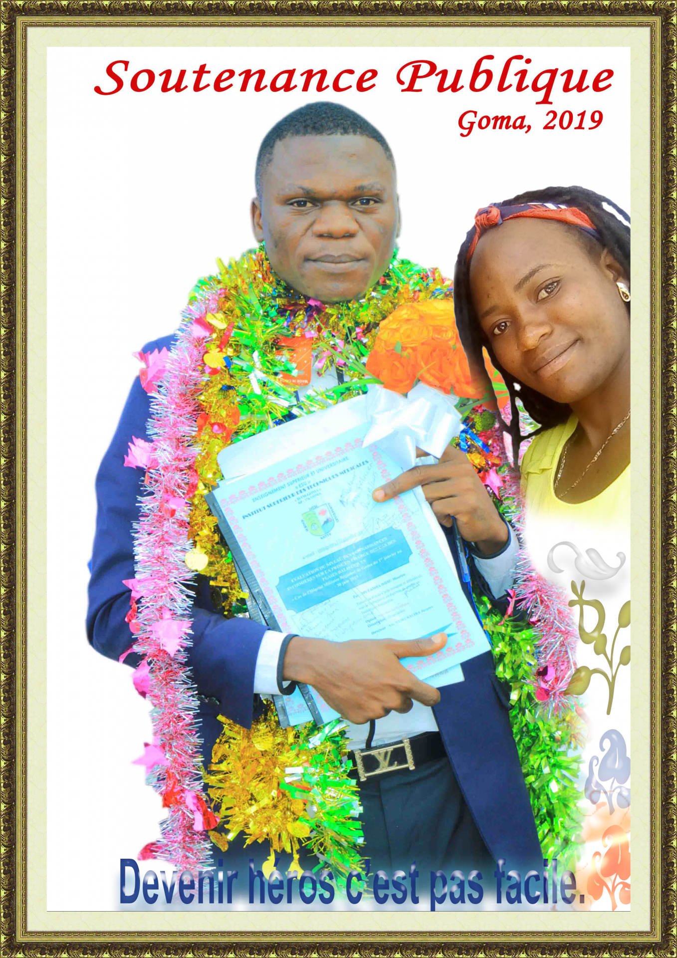 Couple mutamba dans une soutenance publique